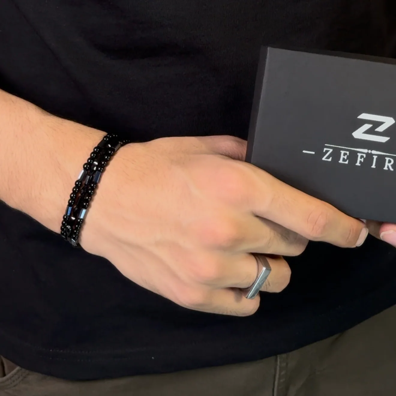 Black-stone stack (bracelet set) - Image 3