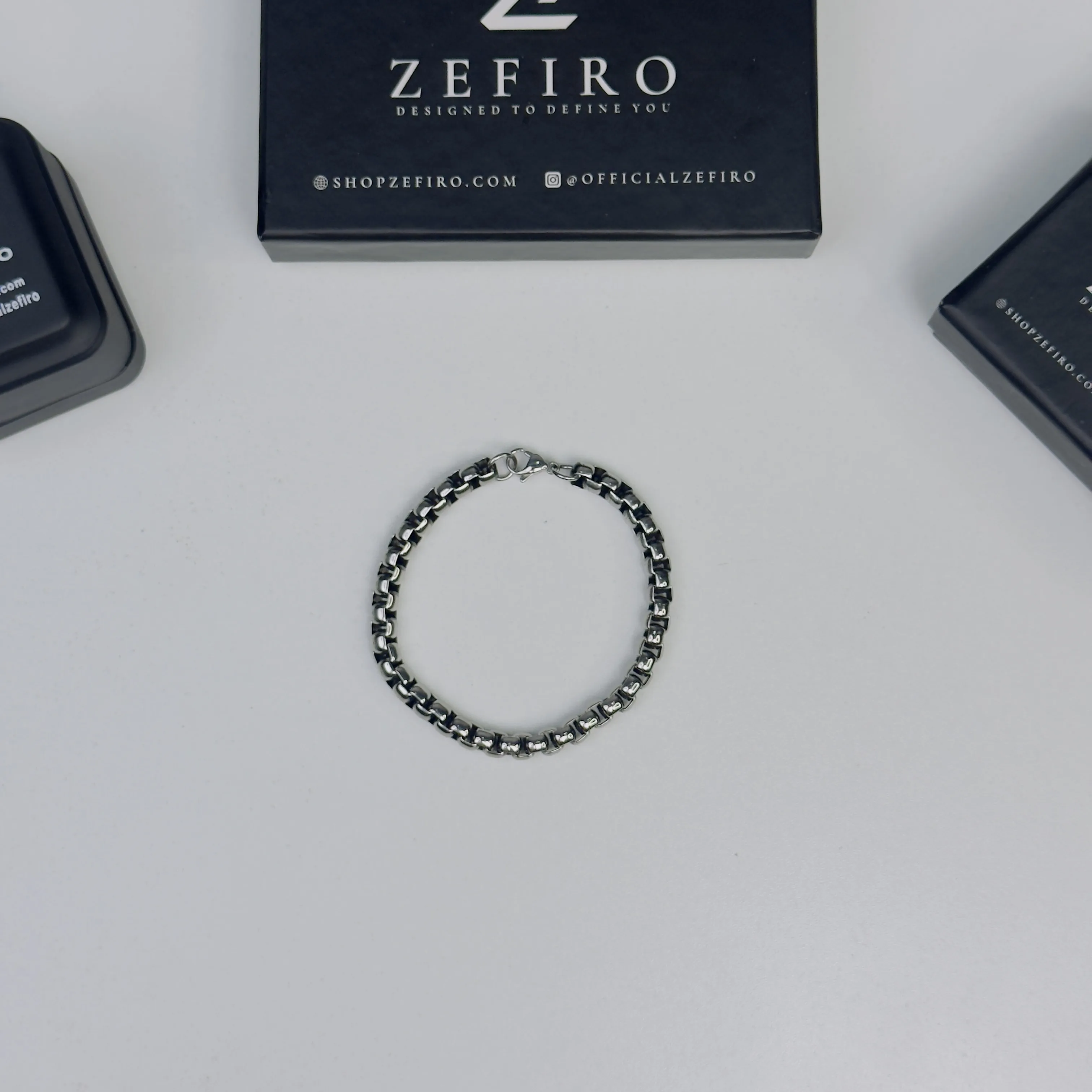 Chrome Box Chain Bracelet - Image 5