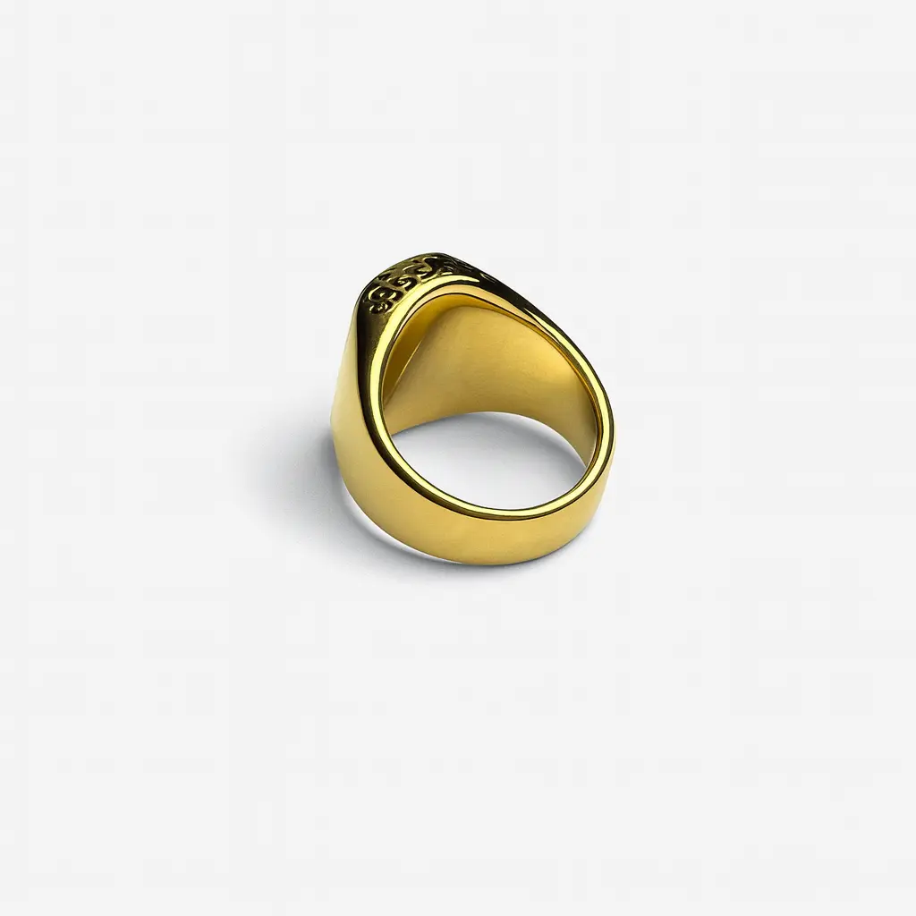 Classic black Turkish ring (gold) - Image 3