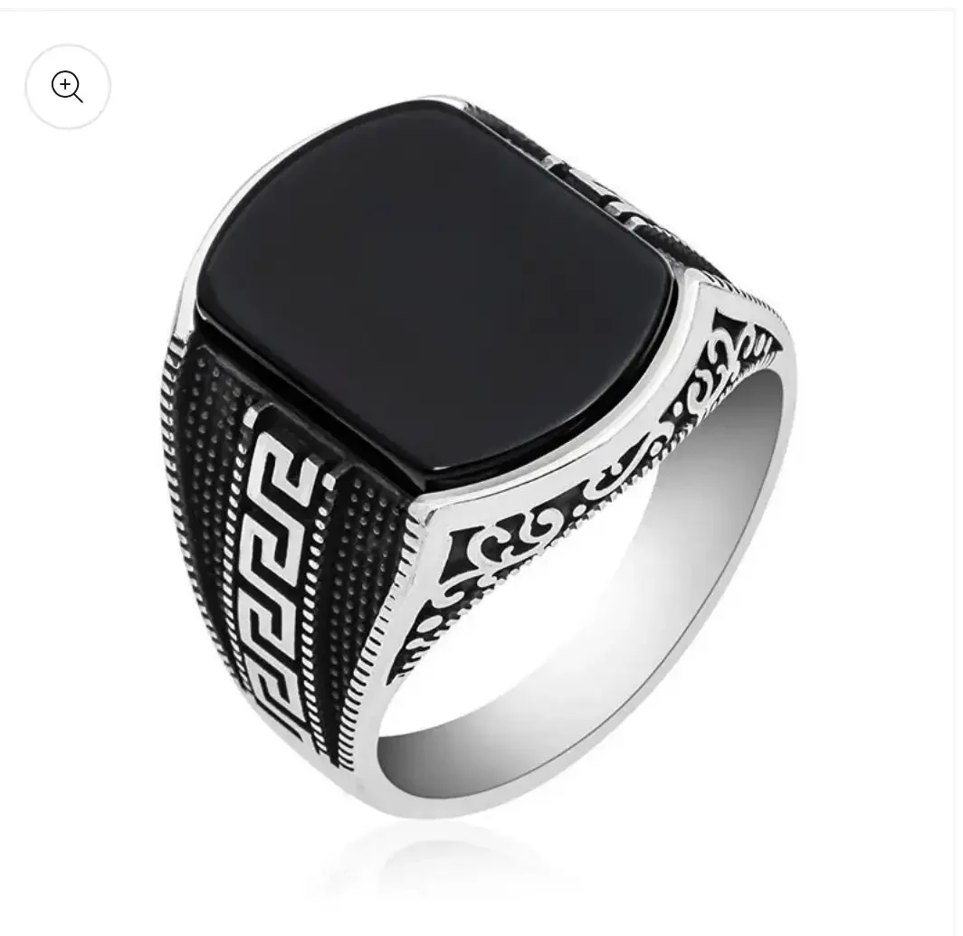 Greek Black Ring - Image 2
