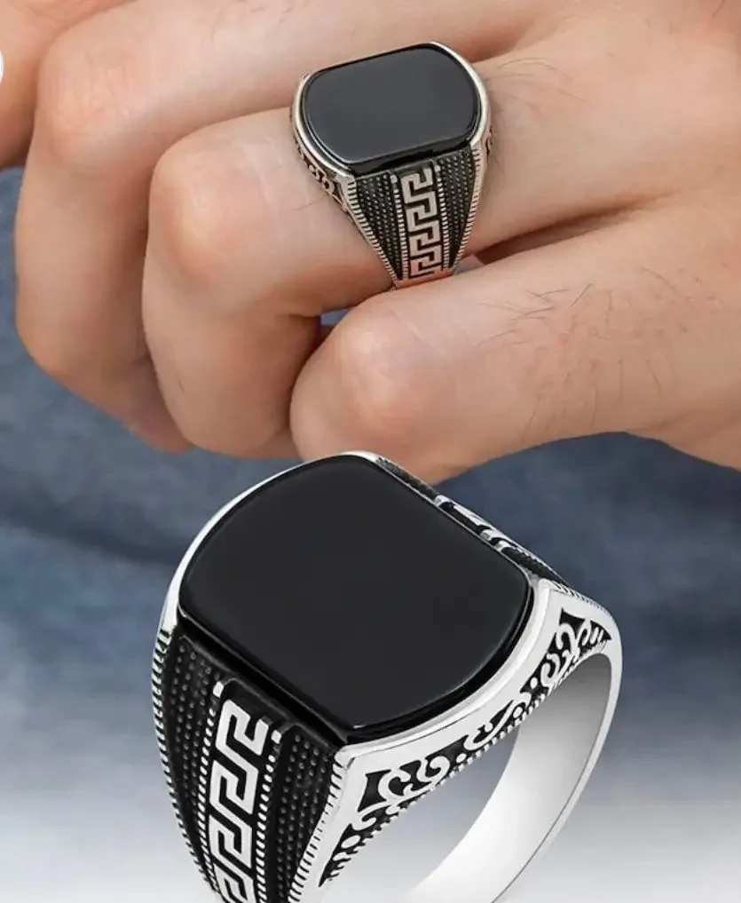 Greek Black Ring - Image 3