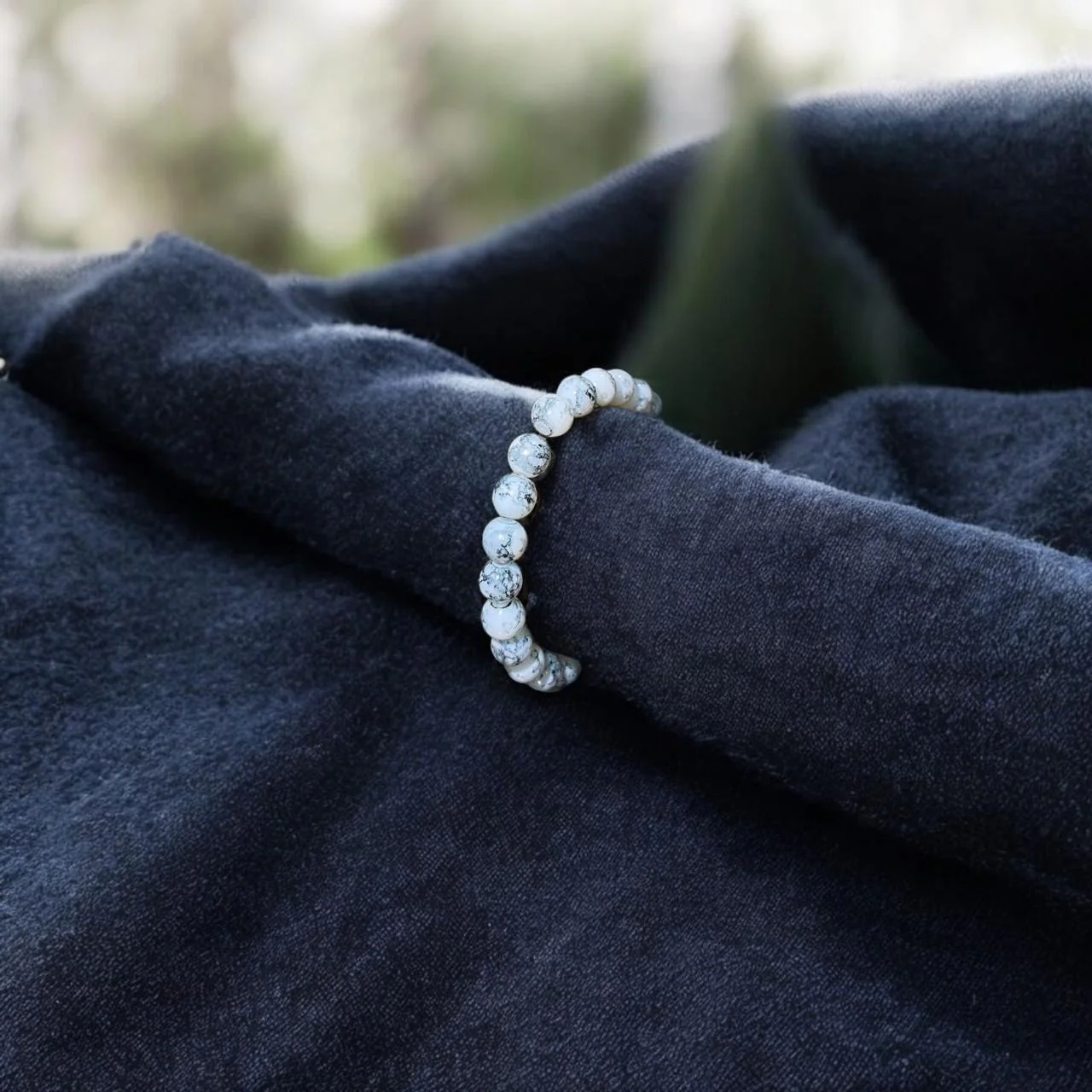 Marbled Onyx Beads Bracelet 2 - Image 2