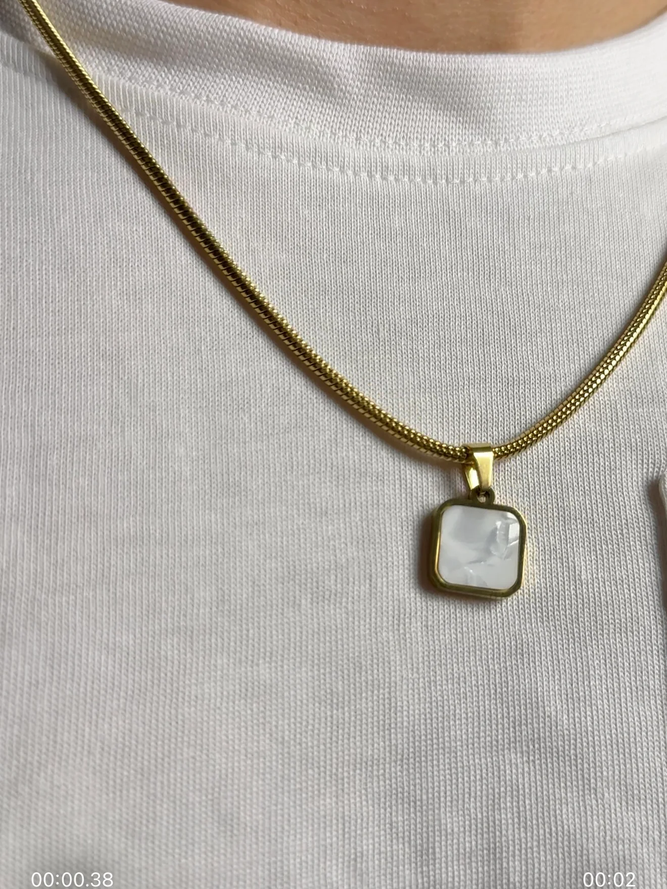 night and dawn pendant (gold) - Image 3