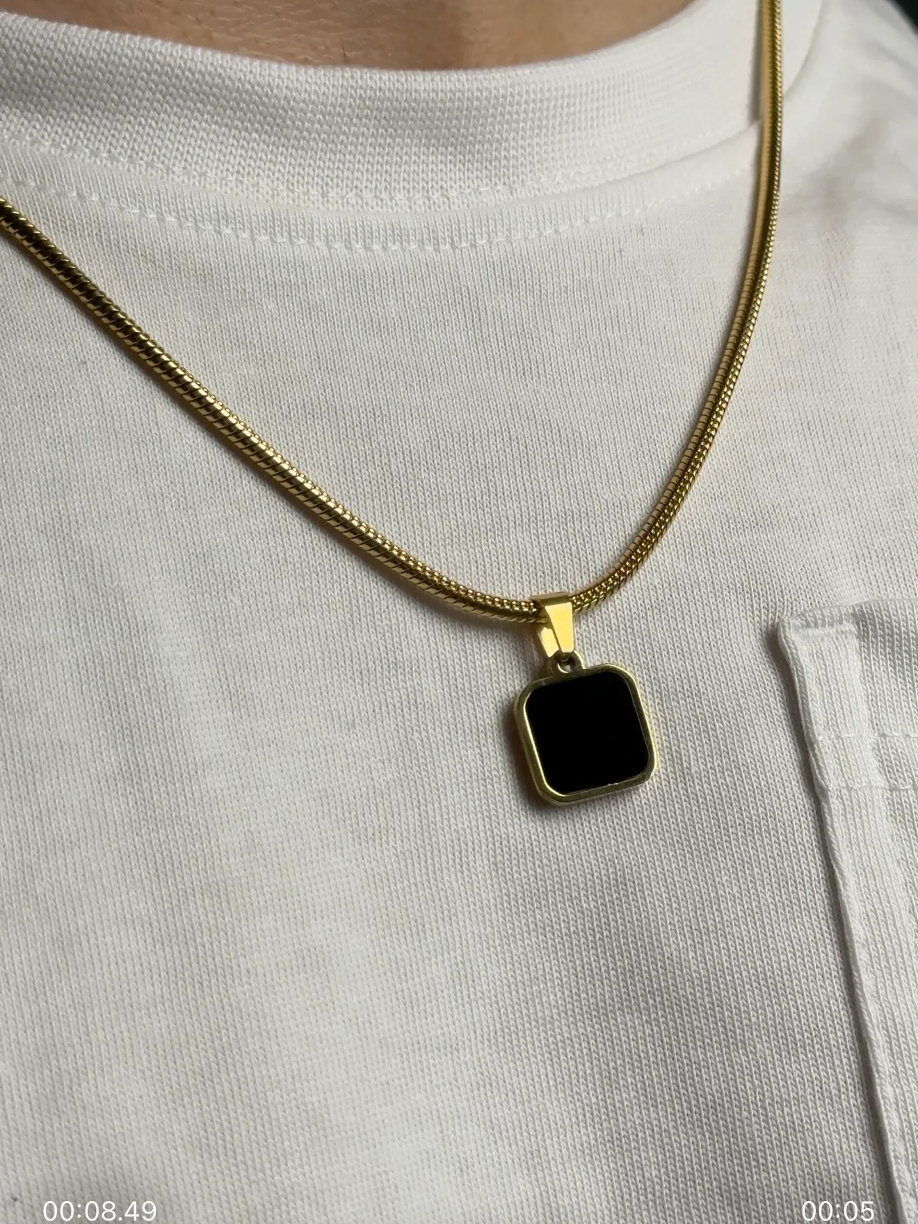 night and dawn pendant (gold) - Image 4