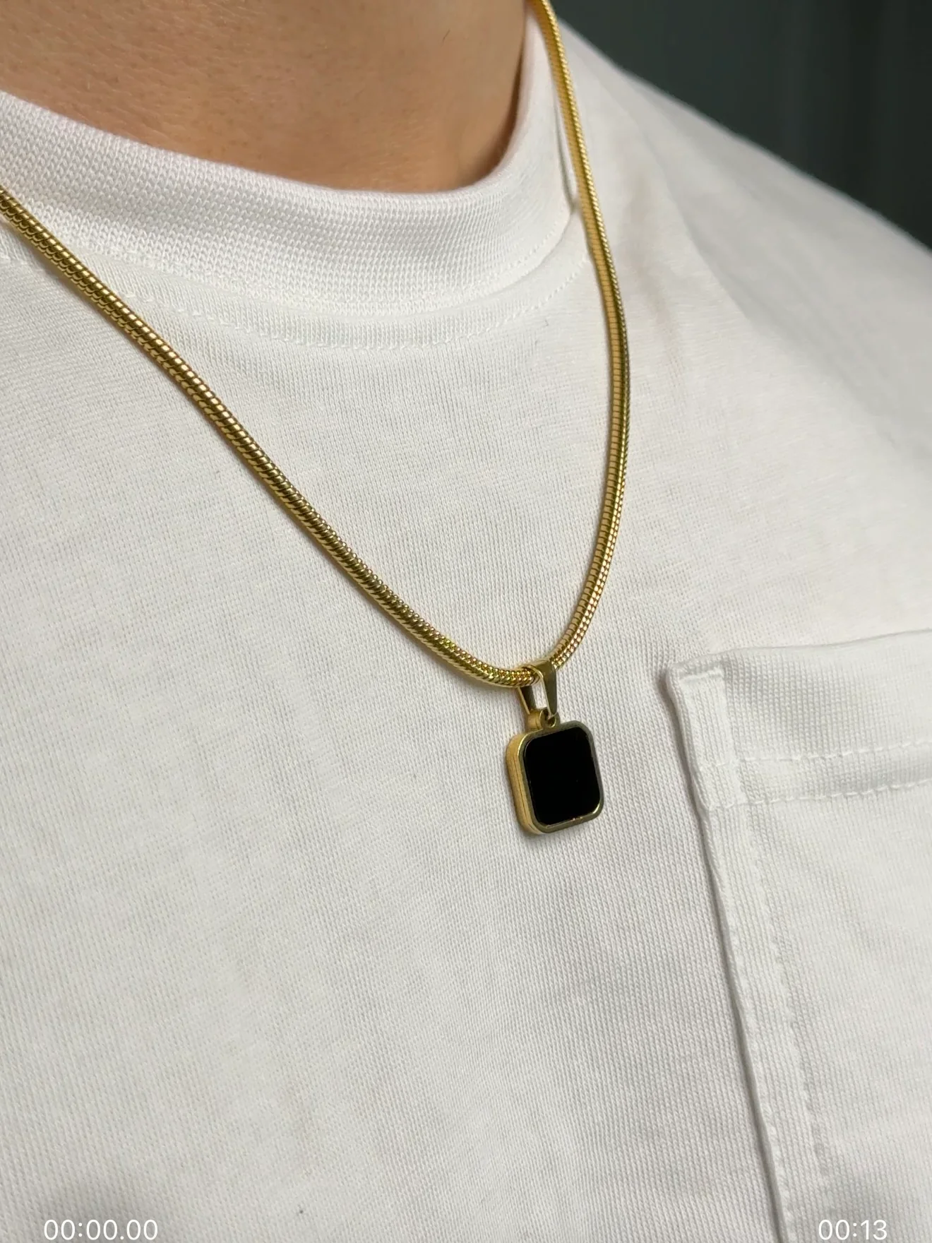 night and dawn pendant (gold) - Image 6