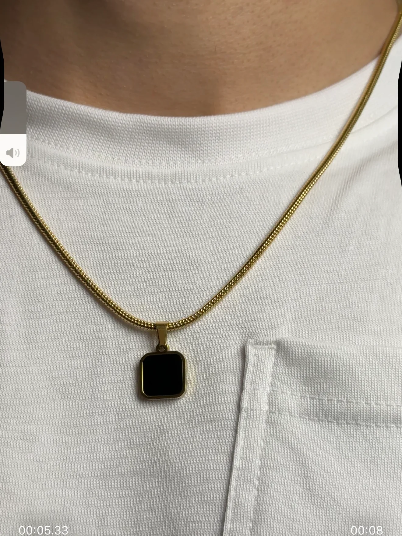 night and dawn pendant (gold) - Image 7