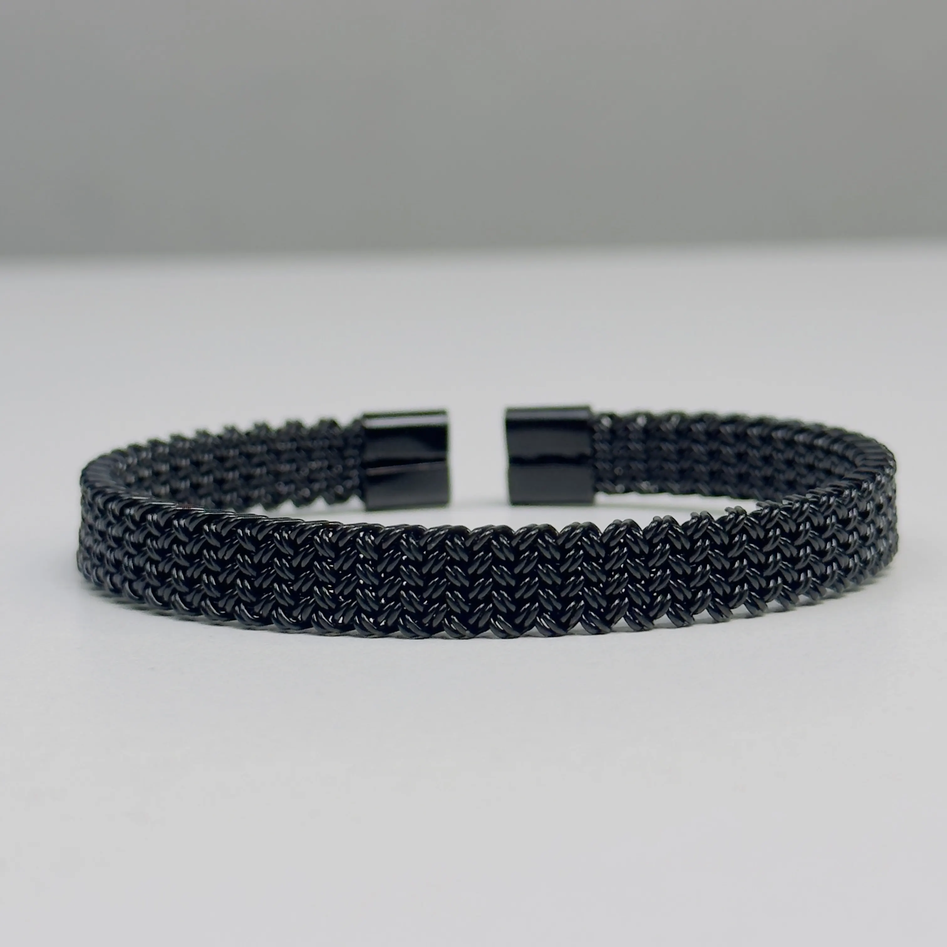 Obsidian Mesh Open Cuff - Image 2