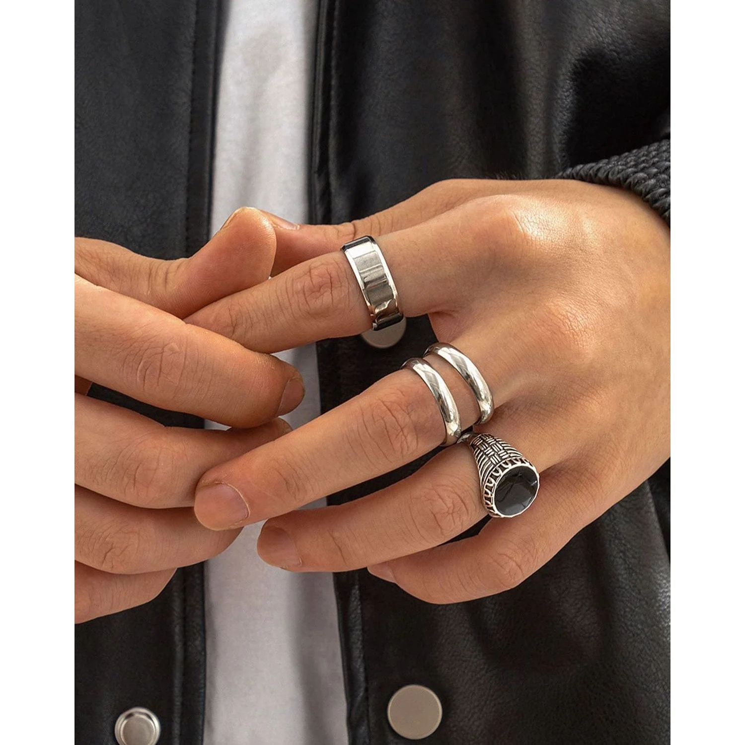 Plain Silver Ring - Image 2