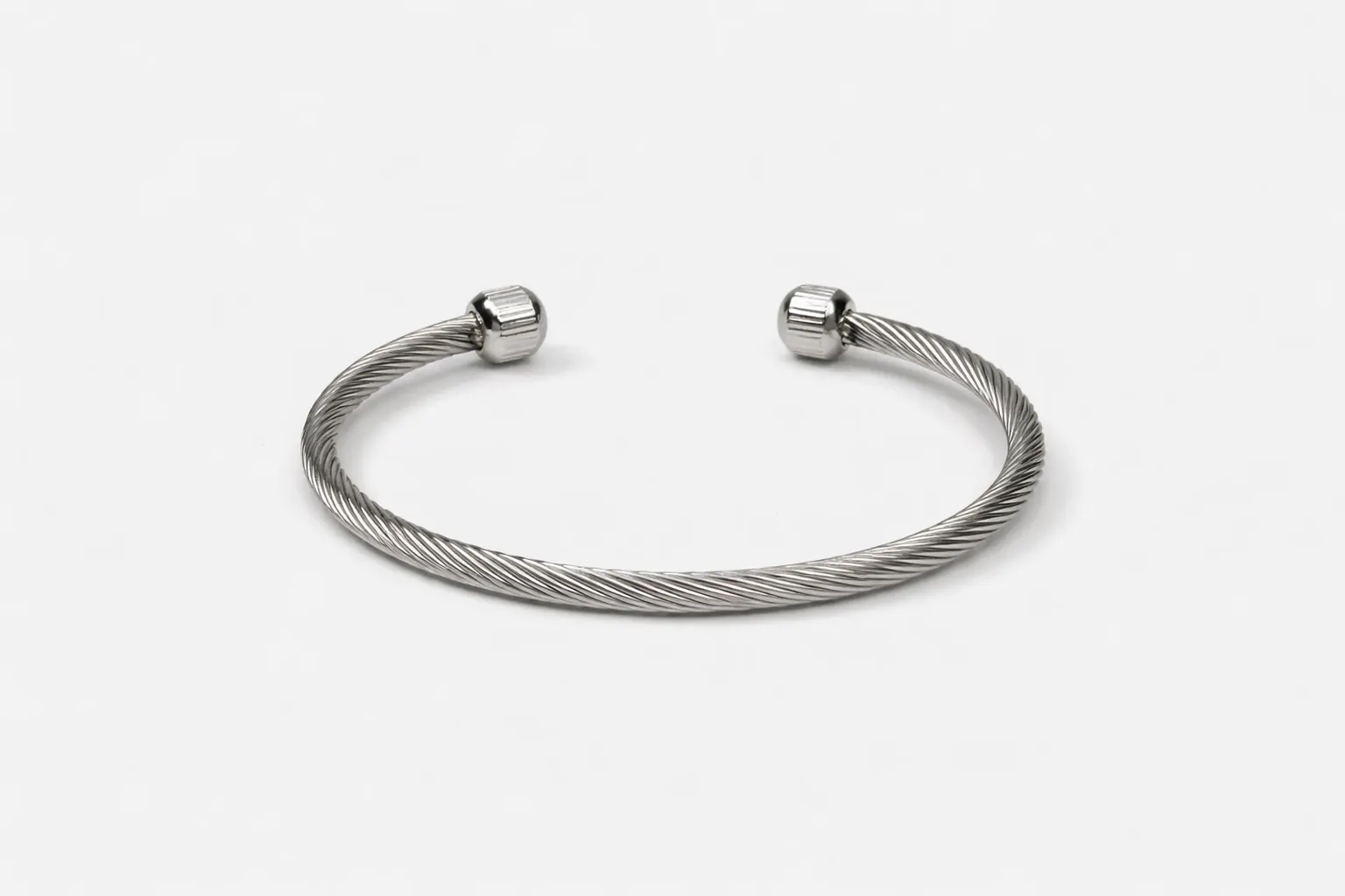 Silver Twisted Cable Cuff - Image 6