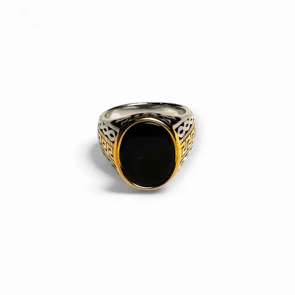 Sultan Noir Dual-Tone Ring